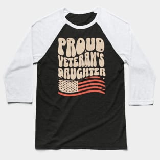 Proud Veteran's Daughter Baseball T-Shirt